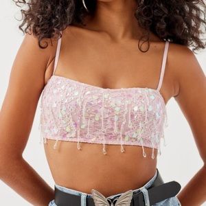 Urban Outfitters Dolly Sparkly Sequin Cami